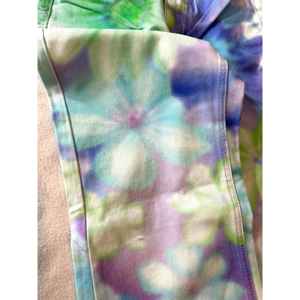Womens Tie-Dye 28" High-Waist Denim Pants By BDG Urban Outfitters - Picture 13 of 13